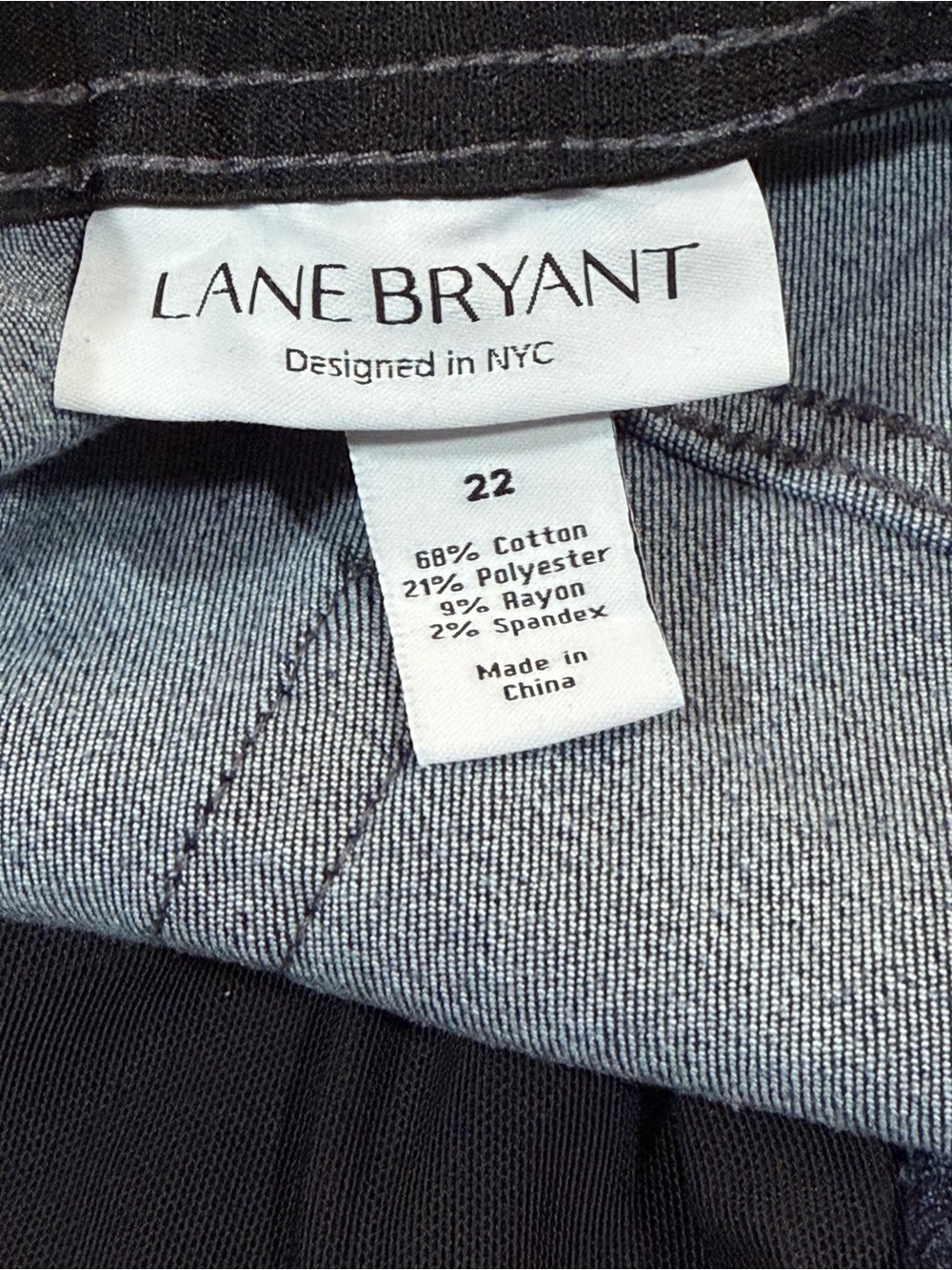 NWT Lane Bryant High-Rise Essential Stretch Bermuda Shorts Denim Tighter Tummy - Picture 2 of 8